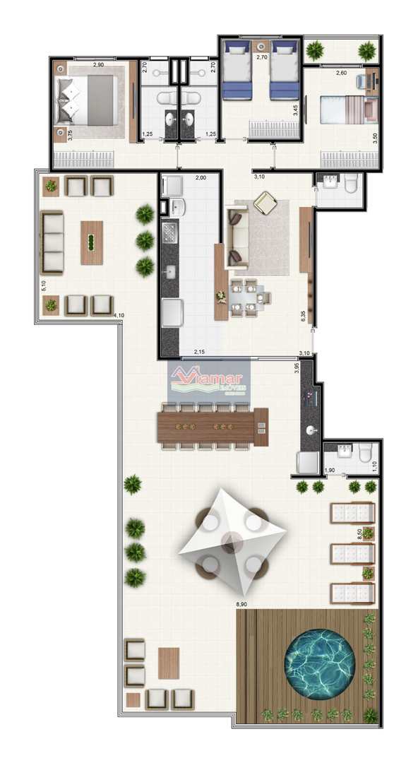 Apartamento à venda com 2 quartos, 73m² - Foto 13