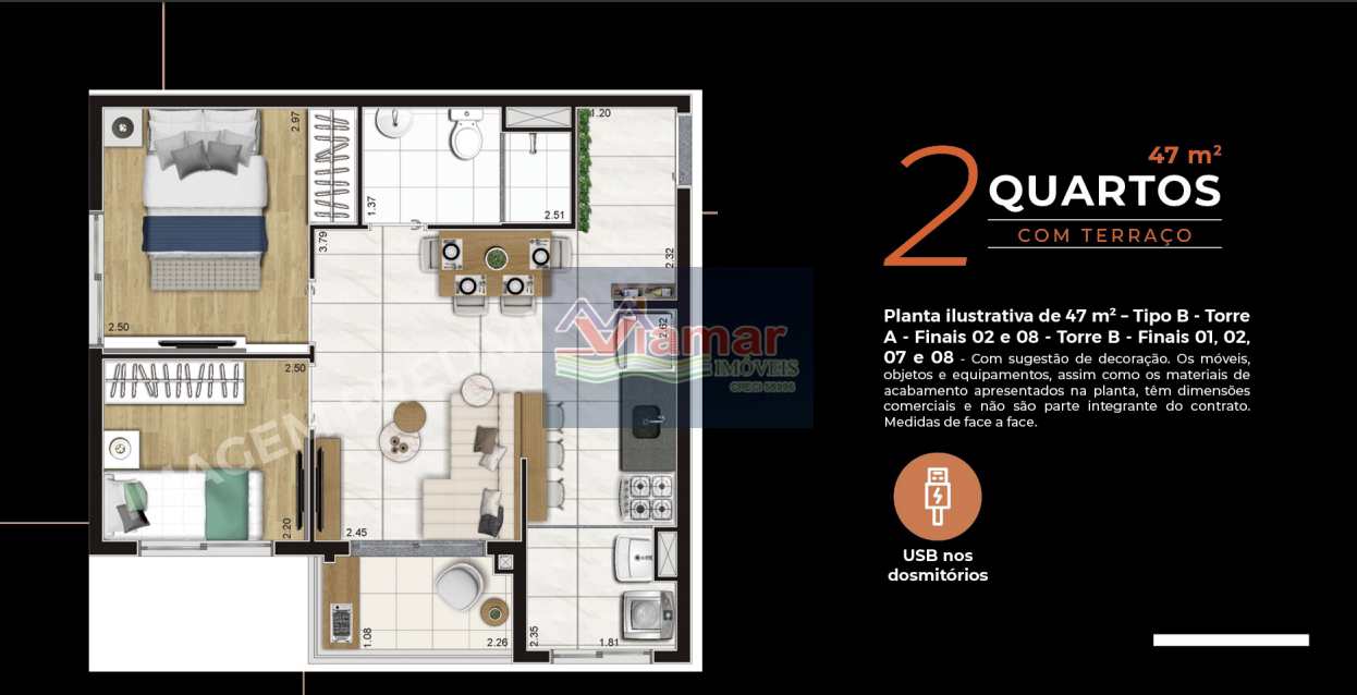 Apartamento à venda com 2 quartos, 55m² - Foto 32