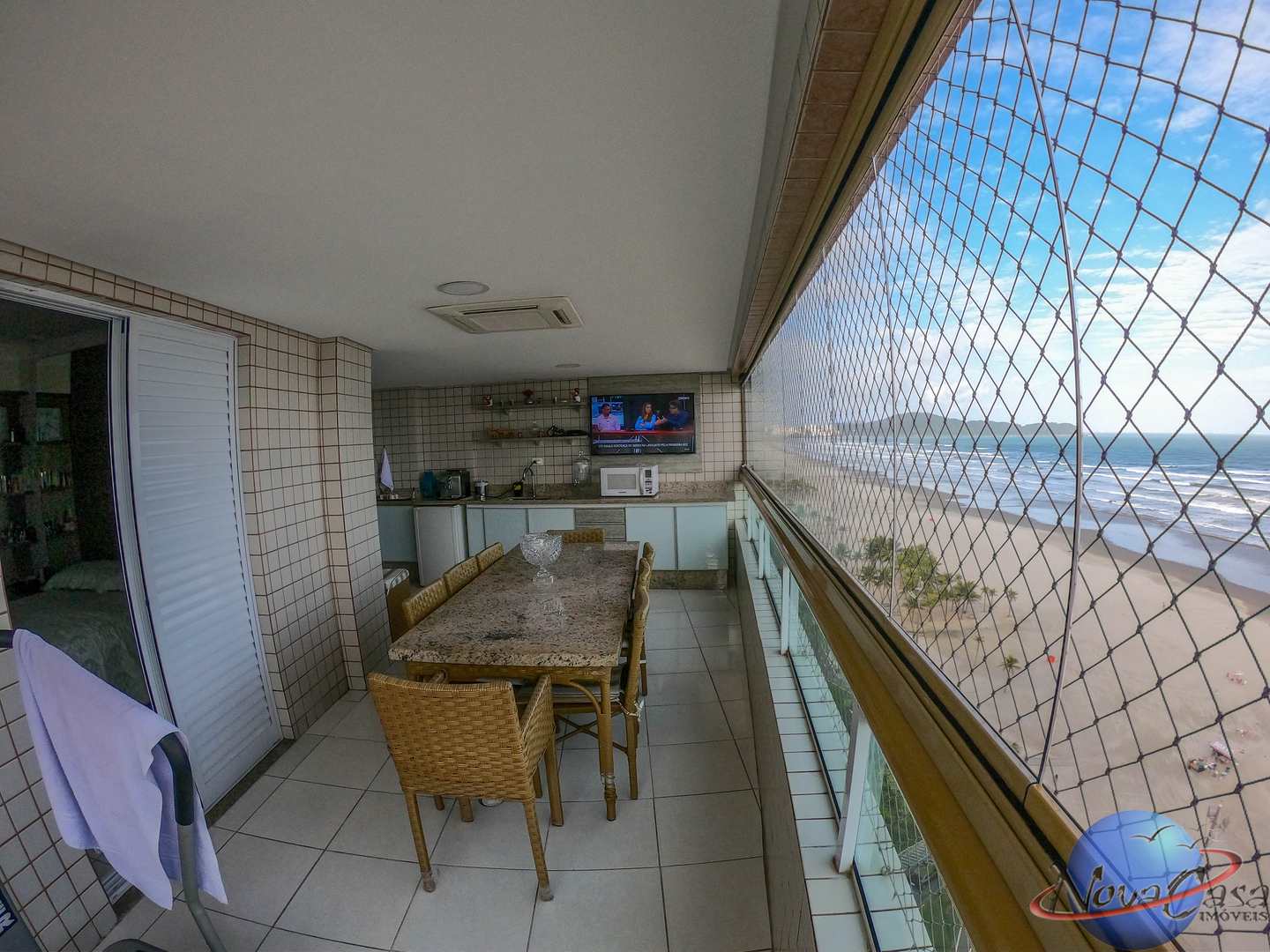 Apartamento com 3 dorms, Aviação, Praia Grande - R$ 444 mil, Cod: 8565