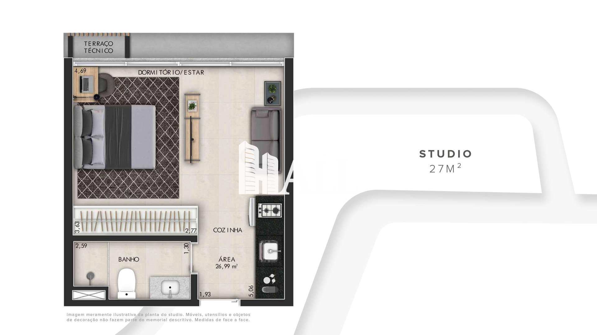 Flat/Apart Hotel, 1 quarto - Foto 5