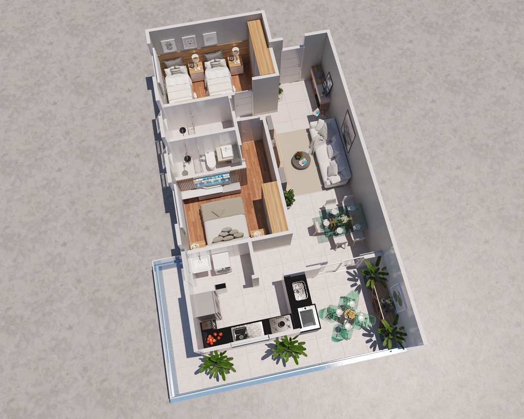 Apartamento com 2 dorms, Centro, Mongaguá - R$ 360 mil, Cod: 424305