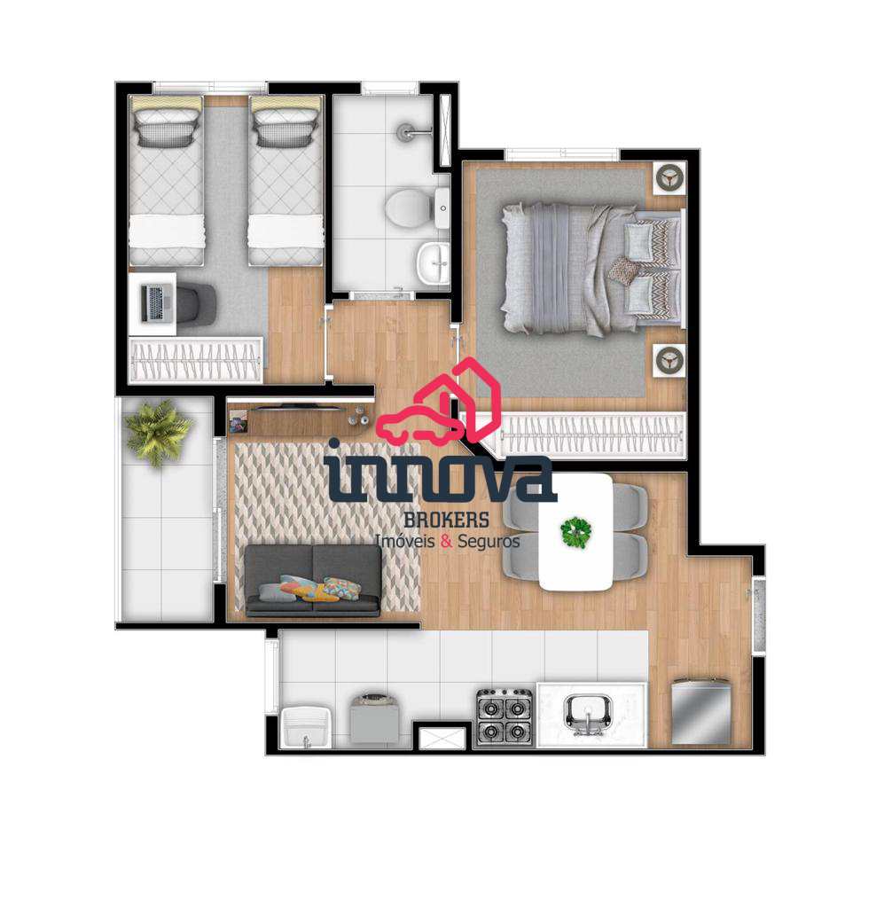 Apartamento à venda com 2 quartos, 42m² - Foto 26