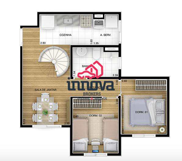 Apartamento à venda com 2 quartos, 44m² - Foto 17