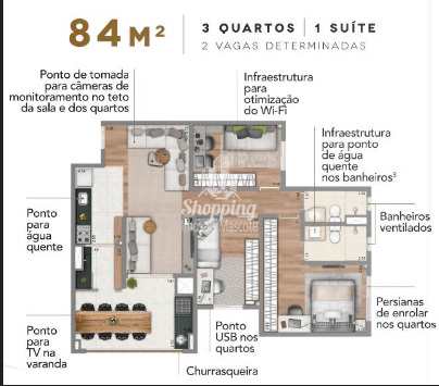 Apartamento à venda com 3 quartos, 84m² - Foto 17