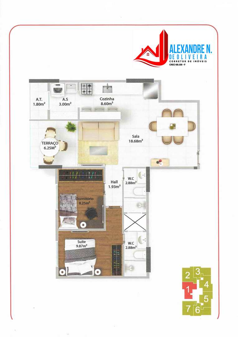 Apartamento à venda com 2 quartos, 71m² - Foto 4