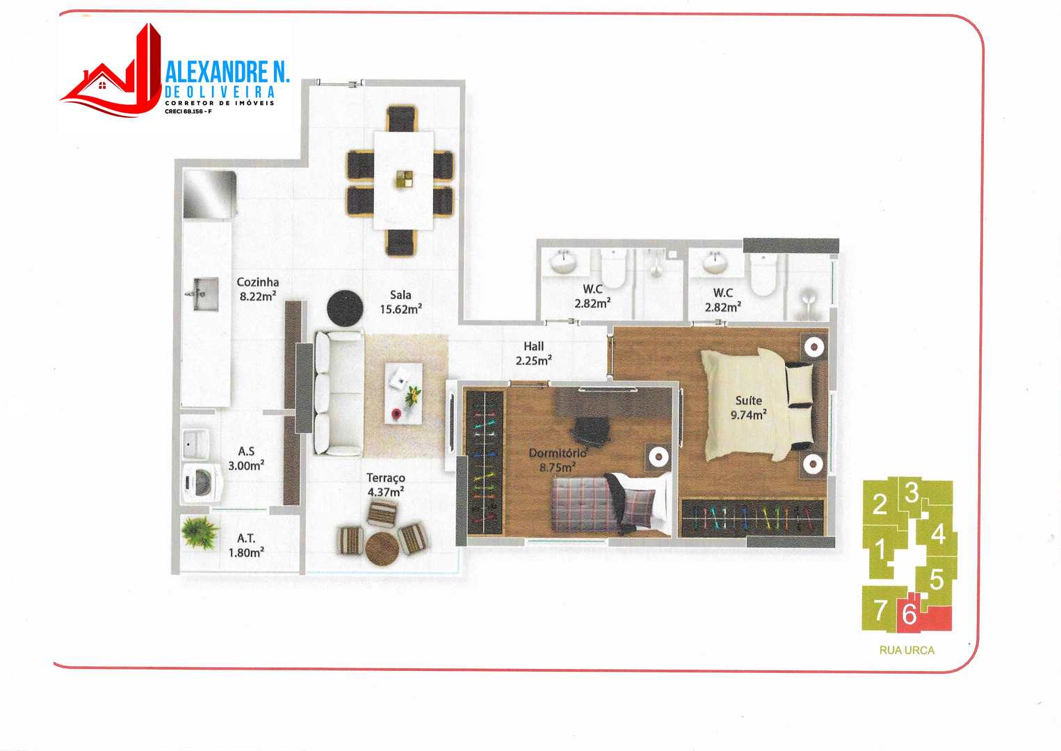 Apartamento à venda com 2 quartos, 65m² - Foto 4