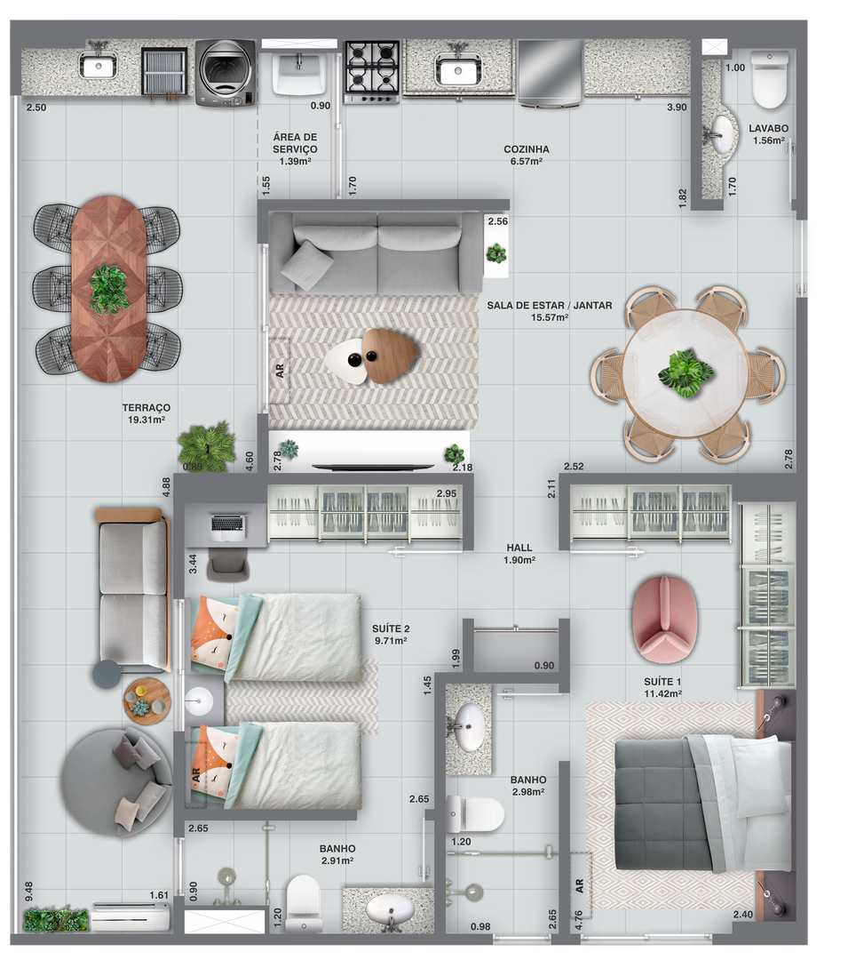 Apartamento à venda com 2 quartos, 83m² - Foto 25