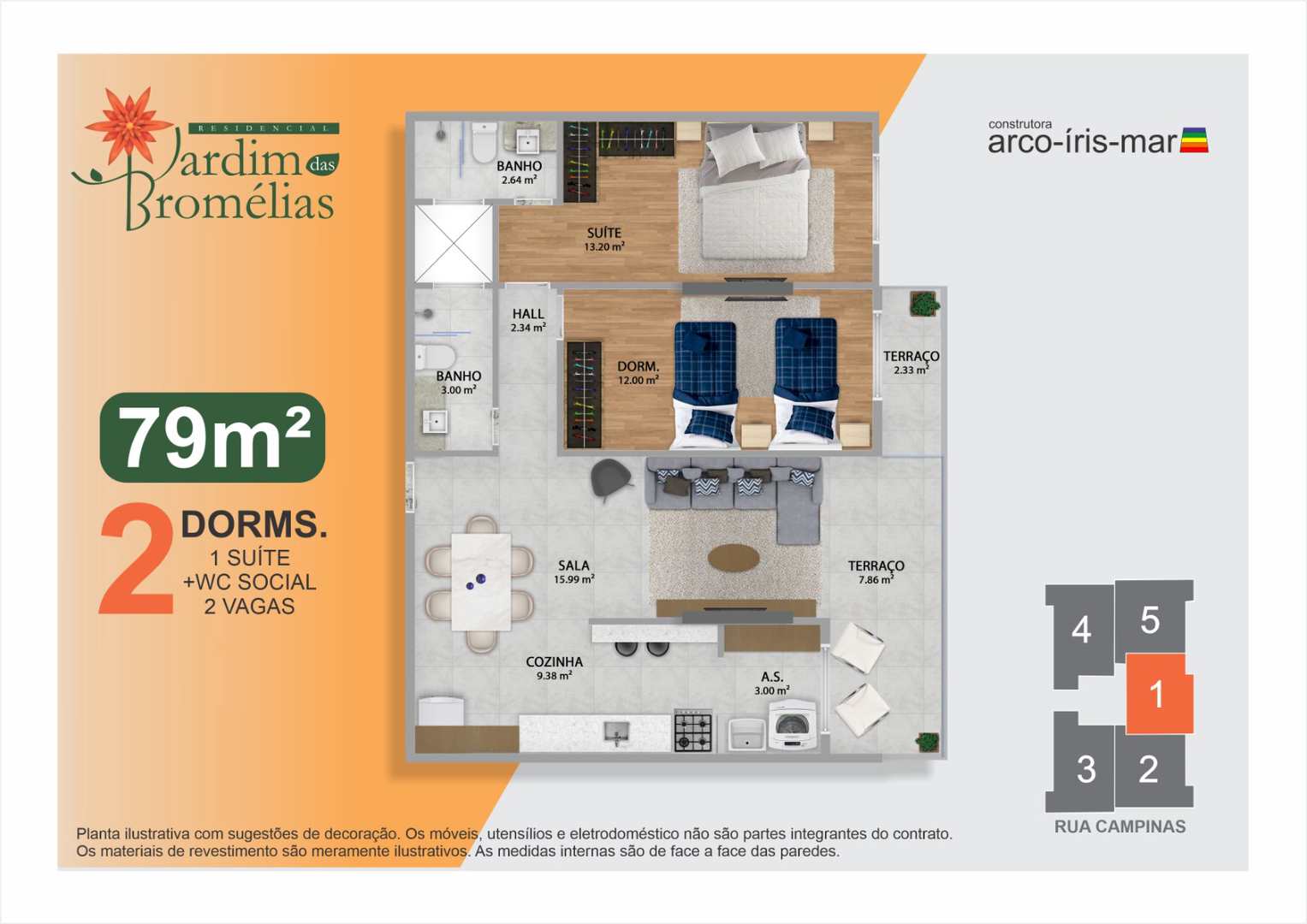 Apartamento à venda com 2 quartos, 80m² - Foto 14