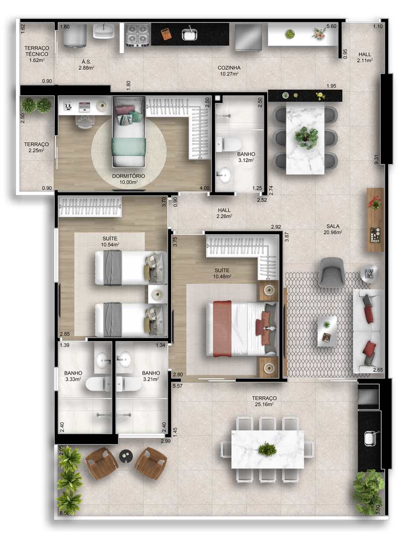 Apartamento à venda com 3 quartos, 119m² - Foto 45