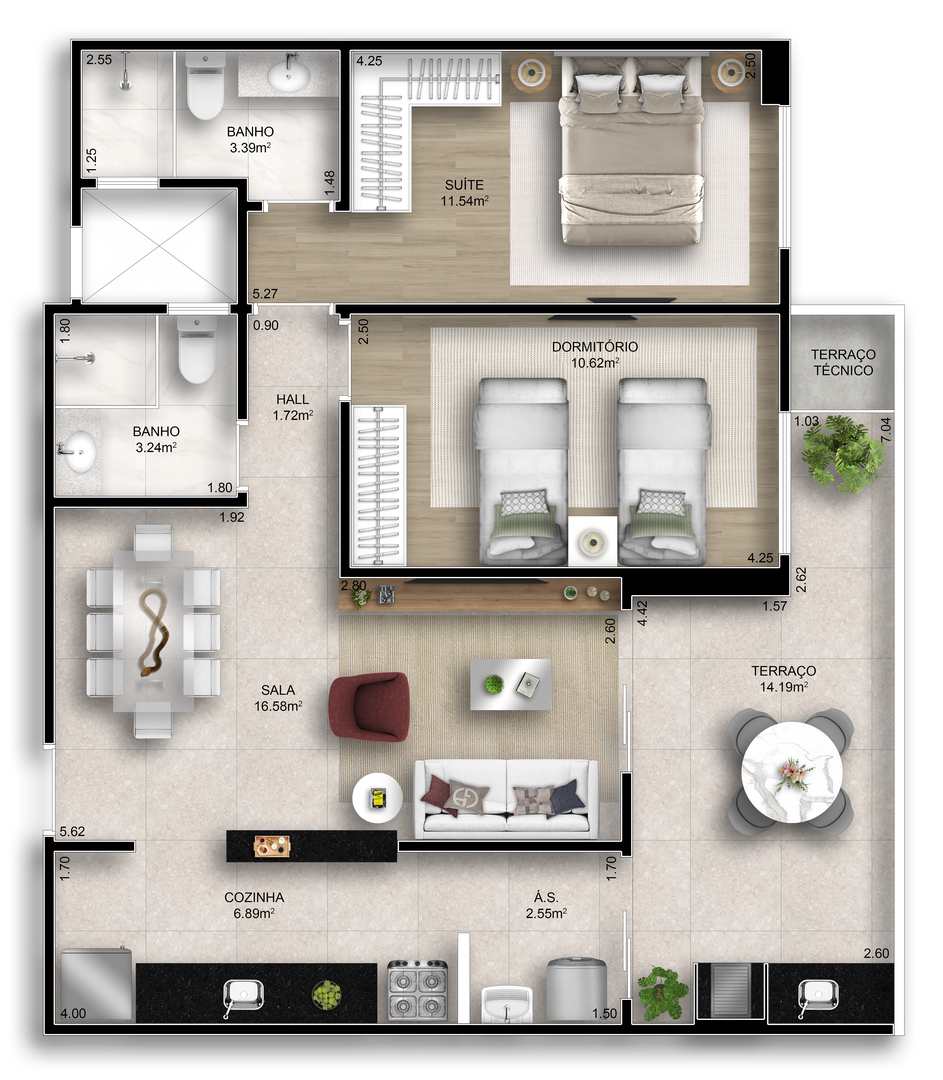 Apartamento à venda com 2 quartos, 78m² - Foto 45