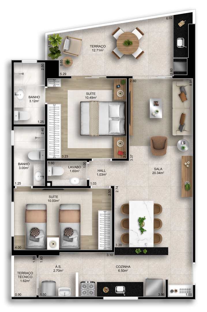 Apartamento à venda com 2 quartos, 83m² - Foto 45