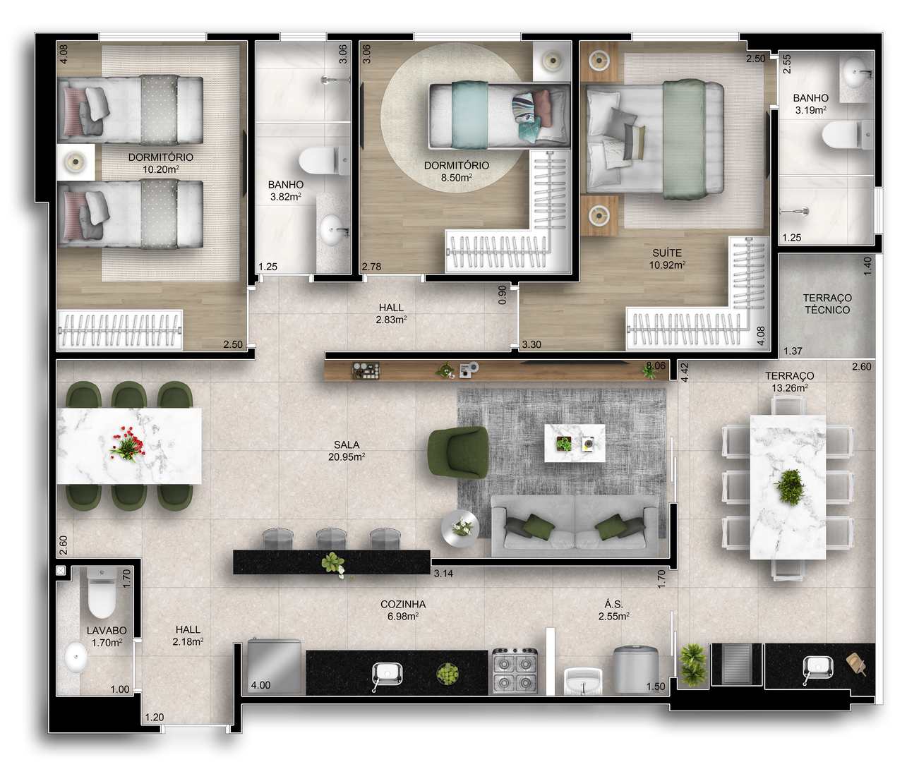 Apartamento à venda com 3 quartos, 95m² - Foto 45