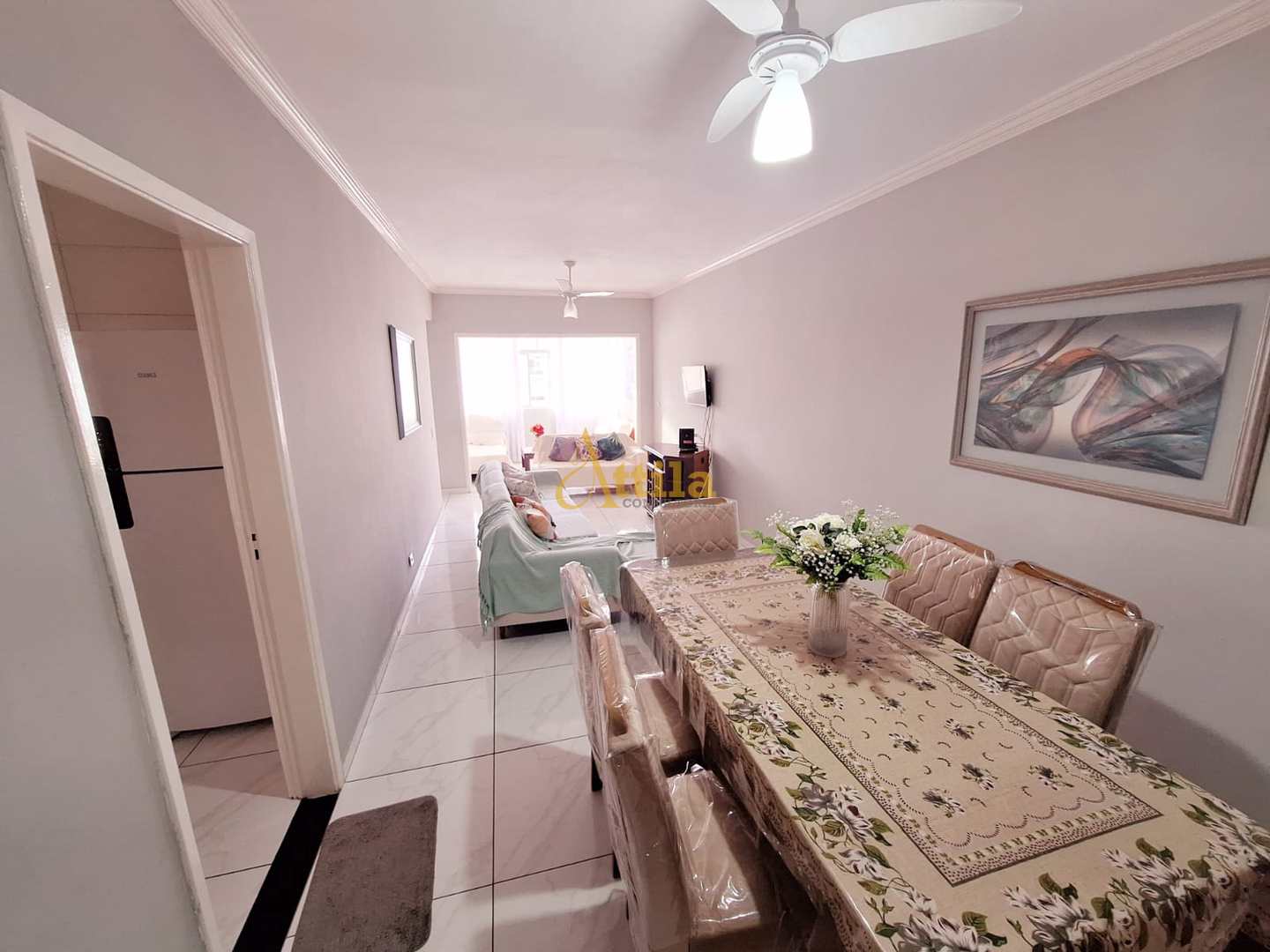 Apto 300mts praia, 2 dorms., 1 vaga, Enseada