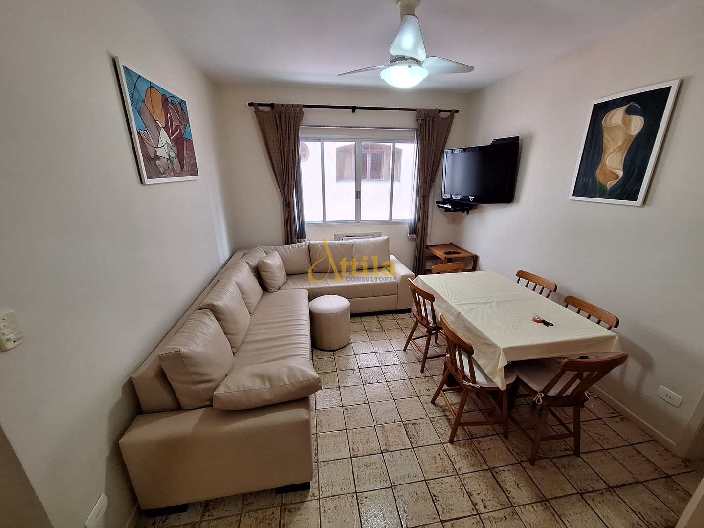 Apto 3 dorms., 200mts praia Enseada, 1 vaga