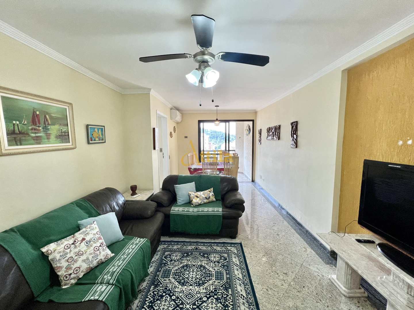 Apto 3 dorms., sacada, 2 vagas, Enseada, lazer