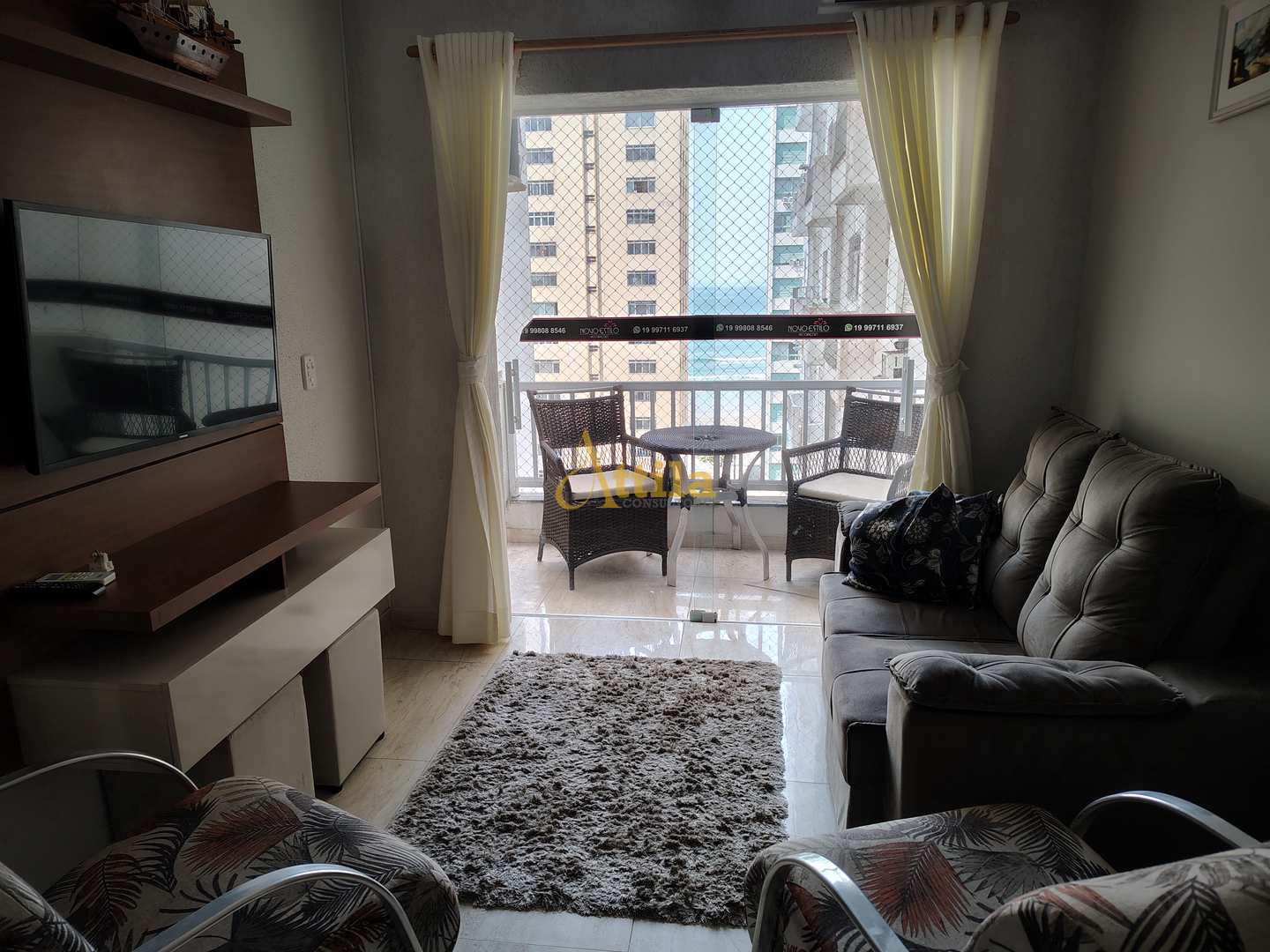 Apto 3 dorms., sacada, 1 vaga, Pitangueiras