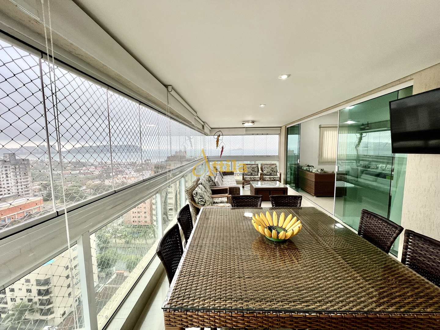 Apto 3 dorms., terraço gourmet, sacada, lazer, 2 vagas, Enseada