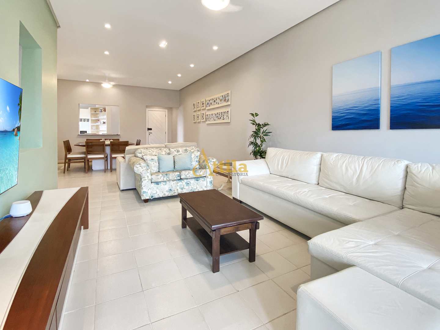 Apto 4 dorms., varanda gourmet, 2 vagas, Enseada