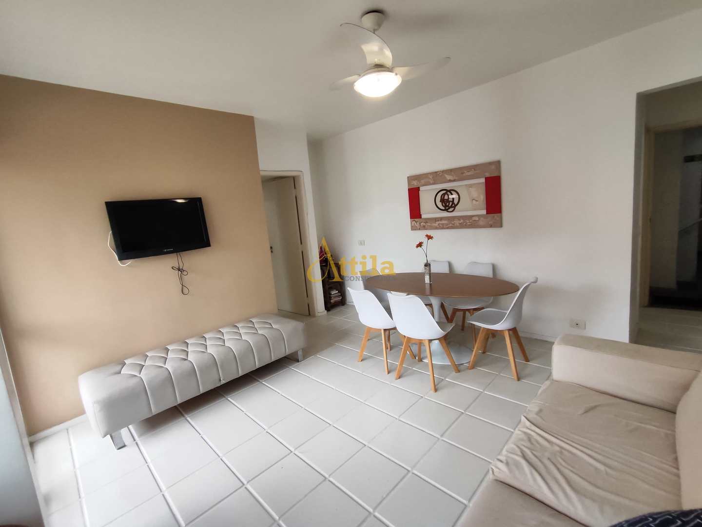 Apto 3 dorms., sacada, 1 vaga, lazer, Enseada
