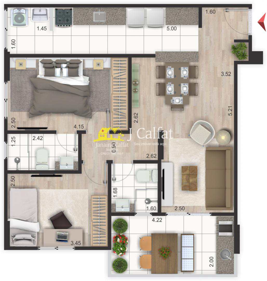 Apartamento à venda com 2 quartos, 66m² - Foto 14