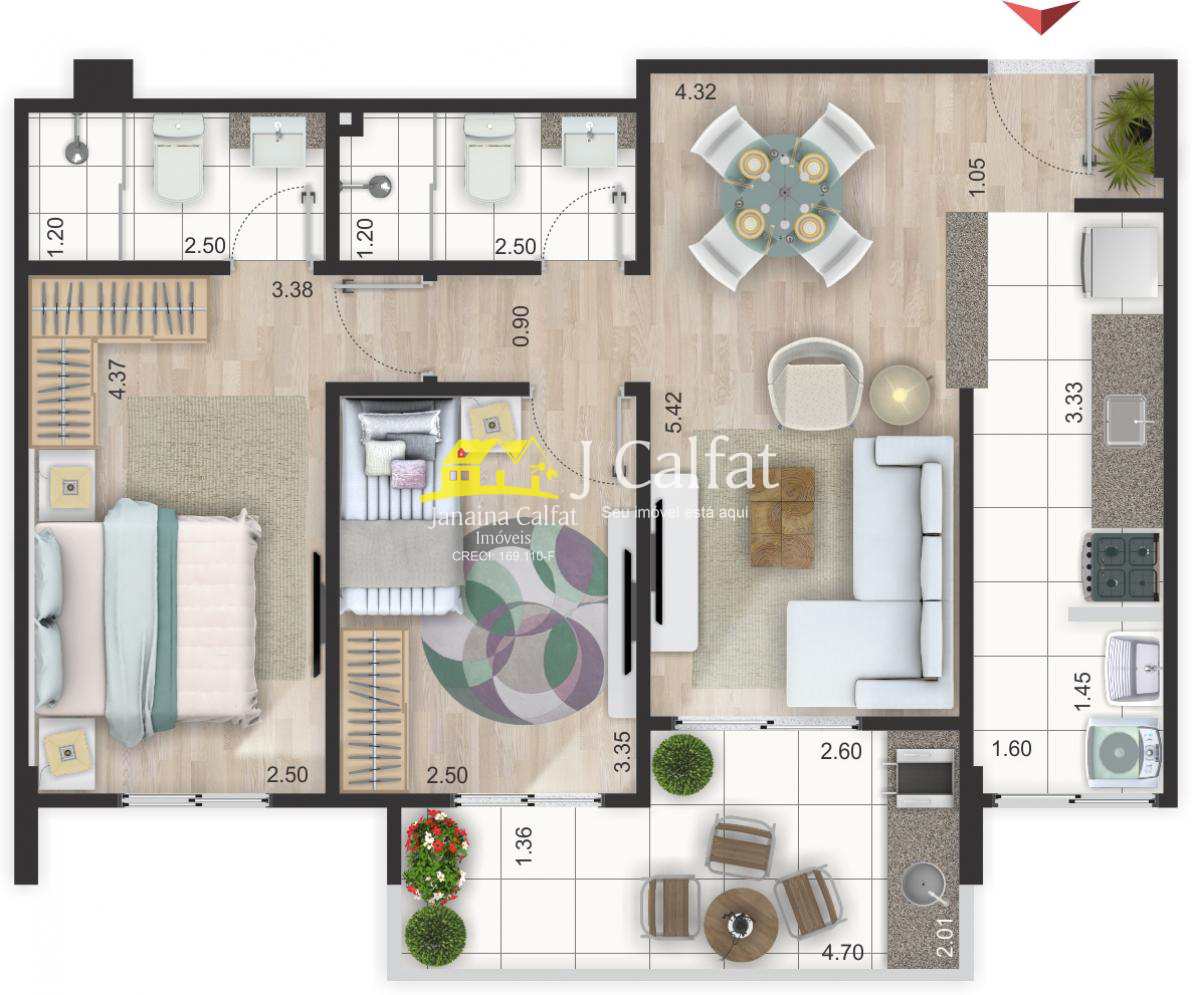 Apartamento à venda com 2 quartos, 72m² - Foto 14