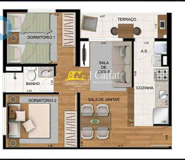 Apartamento à venda com 2 quartos, 52m² - Foto 10