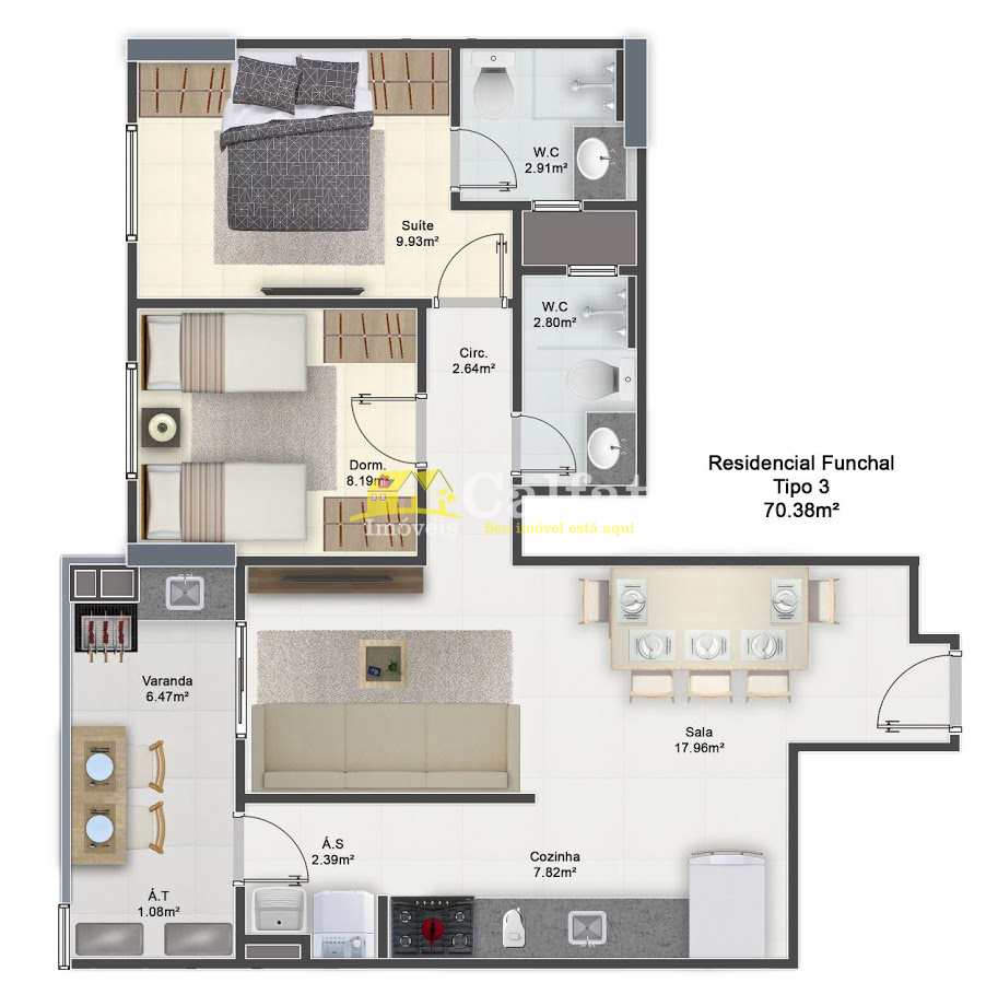 Apartamento à venda com 3 quartos, 126m² - Foto 28