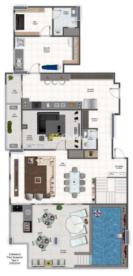 Apartamento à venda com 3 quartos, 126m² - Foto 24