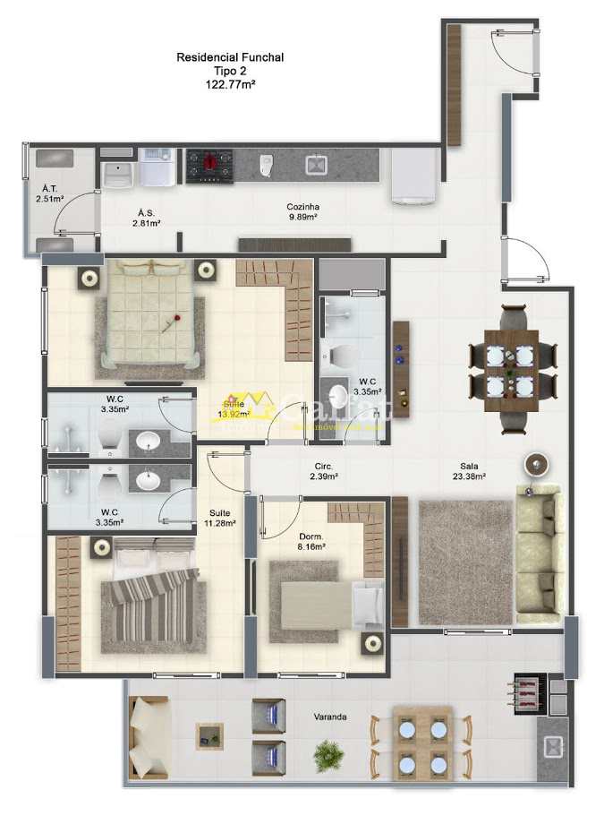 Apartamento à venda com 3 quartos, 126m² - Foto 27