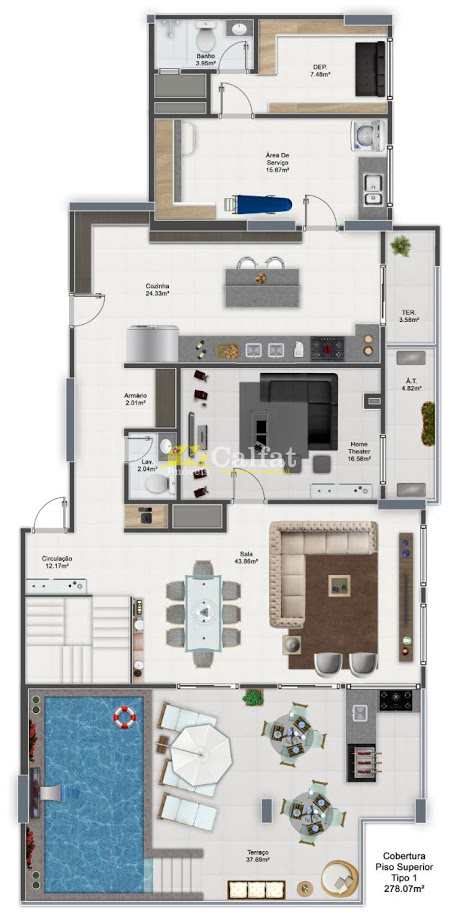 Apartamento à venda com 3 quartos, 126m² - Foto 22