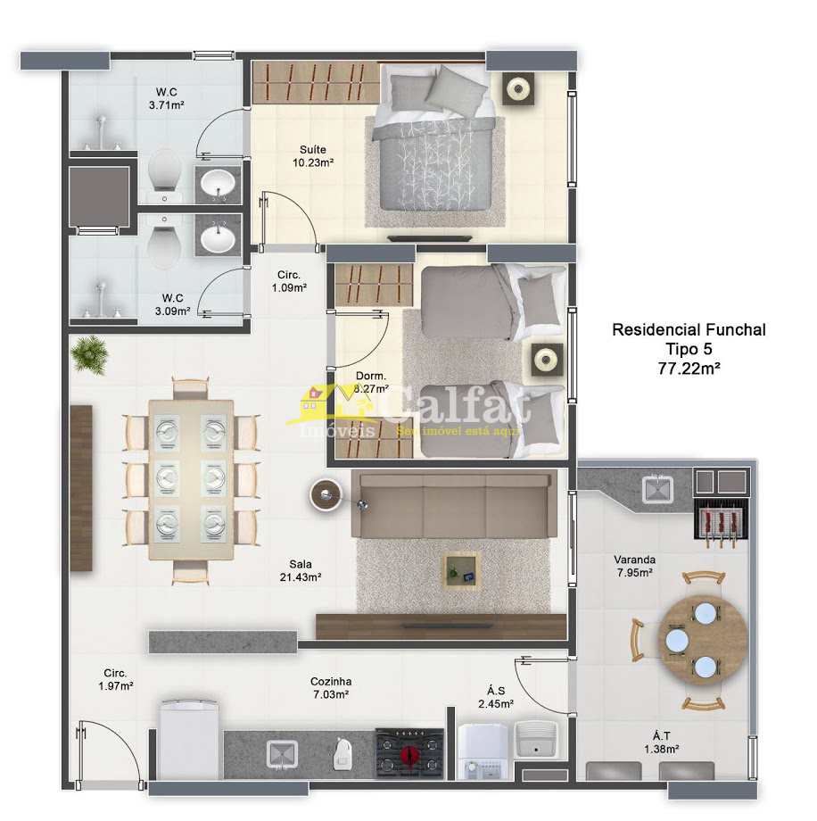 Apartamento à venda com 3 quartos, 126m² - Foto 30