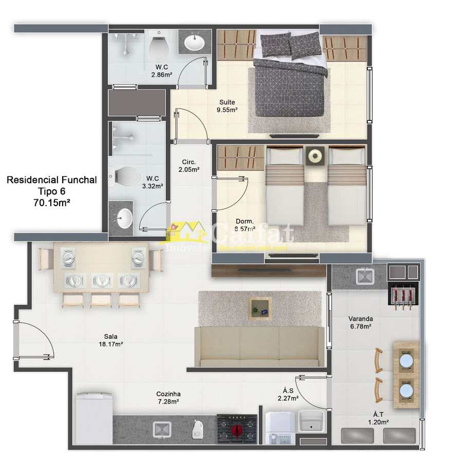 Apartamento à venda com 3 quartos, 126m² - Foto 31