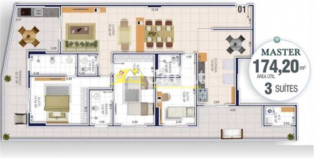 Apartamento à venda com 3 quartos, 173m² - Foto 22