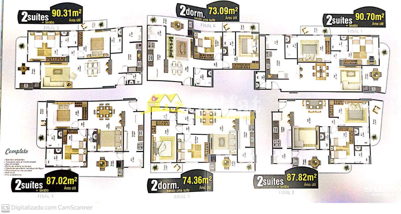 Apartamento à venda com 2 quartos, 73m² - Foto 3