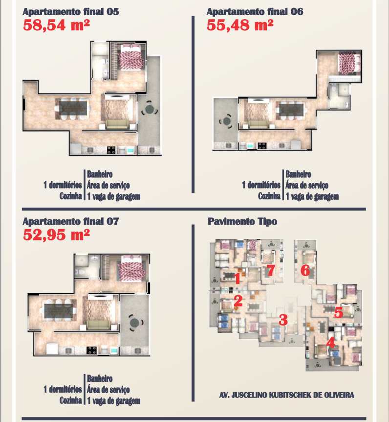 Apartamento à venda com 1 quarto, 55m² - Foto 13