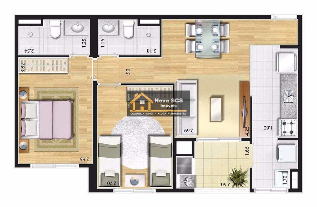 Apartamento à venda com 2 quartos, 62m² - Foto 9