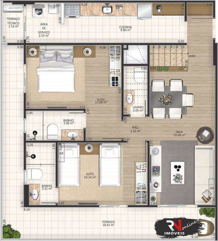 Cobertura à venda com 3 quartos, 283m² - Foto 15