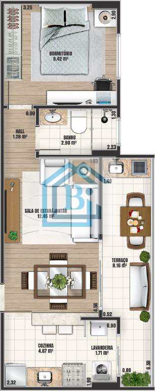 Apartamento à venda com 1 quarto, 49m² - Foto 4