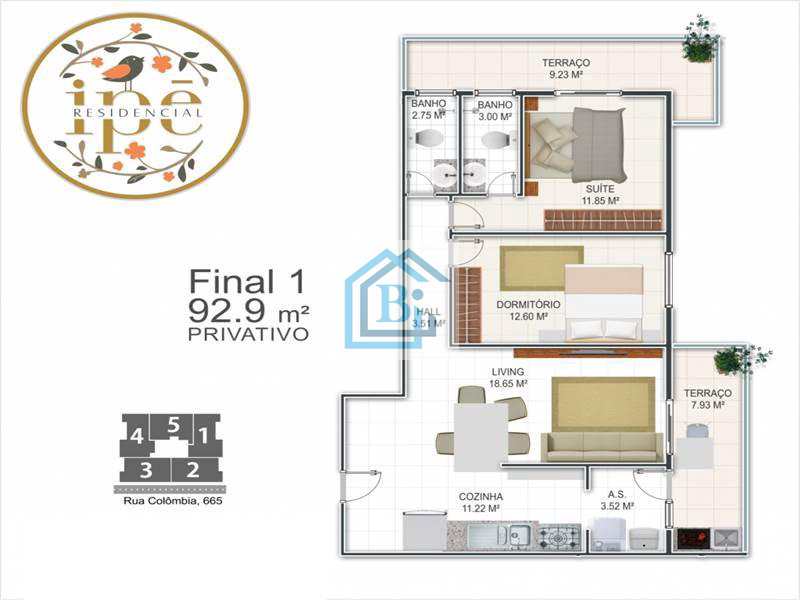 Apartamento à venda com 2 quartos, 92m² - Foto 12