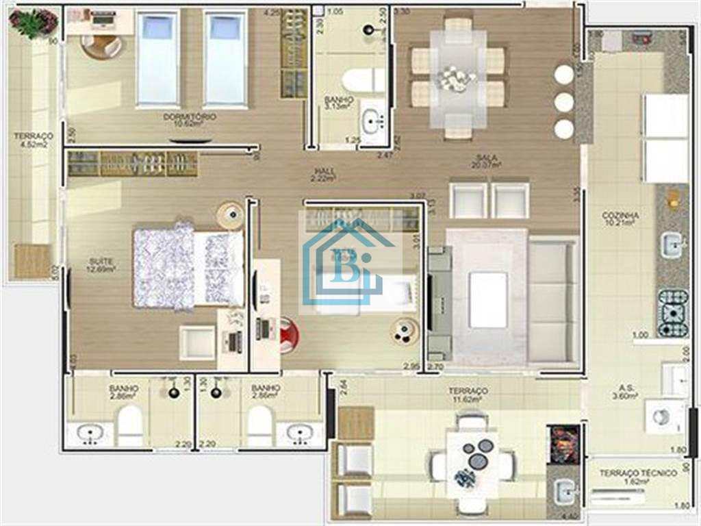 Apartamento à venda com 2 quartos, 84m² - Foto 9