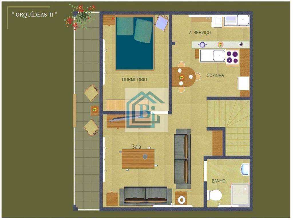 Casa à venda com 1 quarto, 48m² - Foto 1