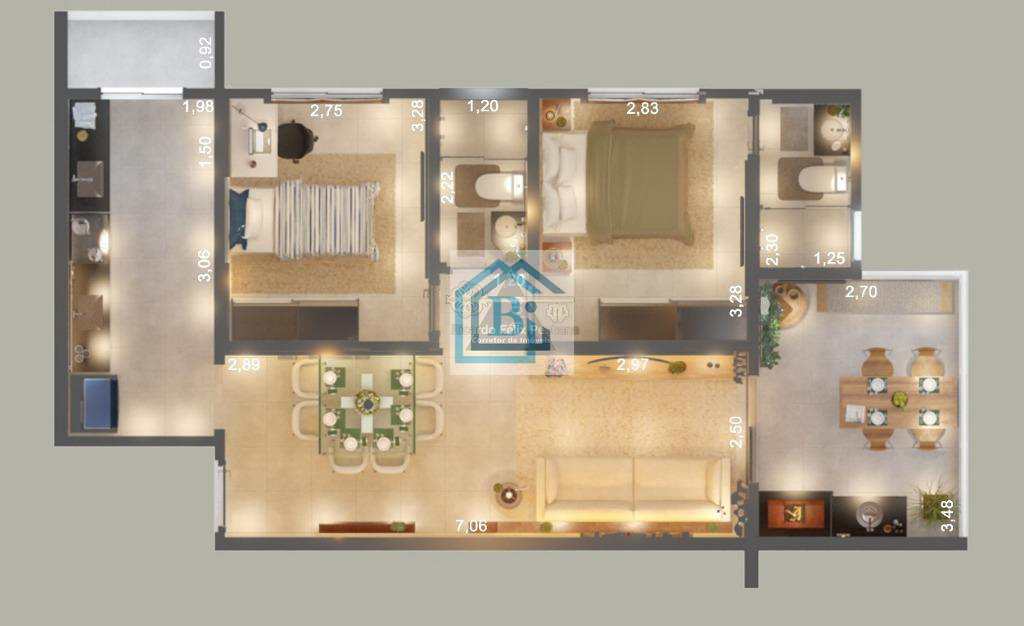 Apartamento à venda com 2 quartos, 71m² - Foto 14