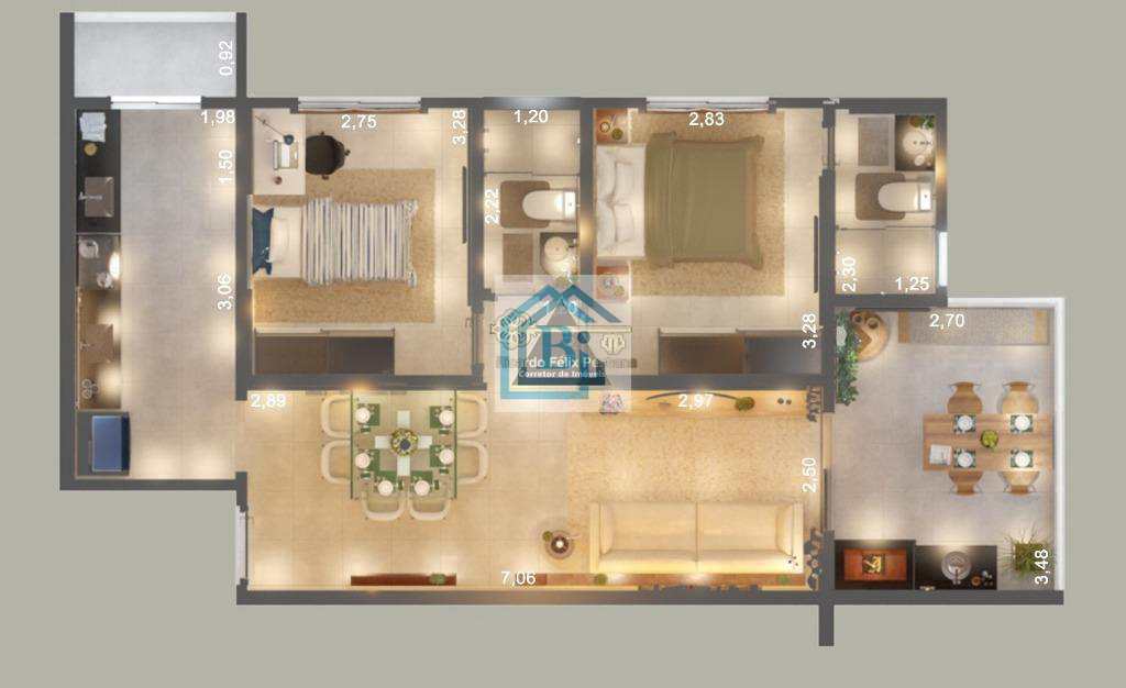 Apartamento à venda com 2 quartos, 63m² - Foto 14