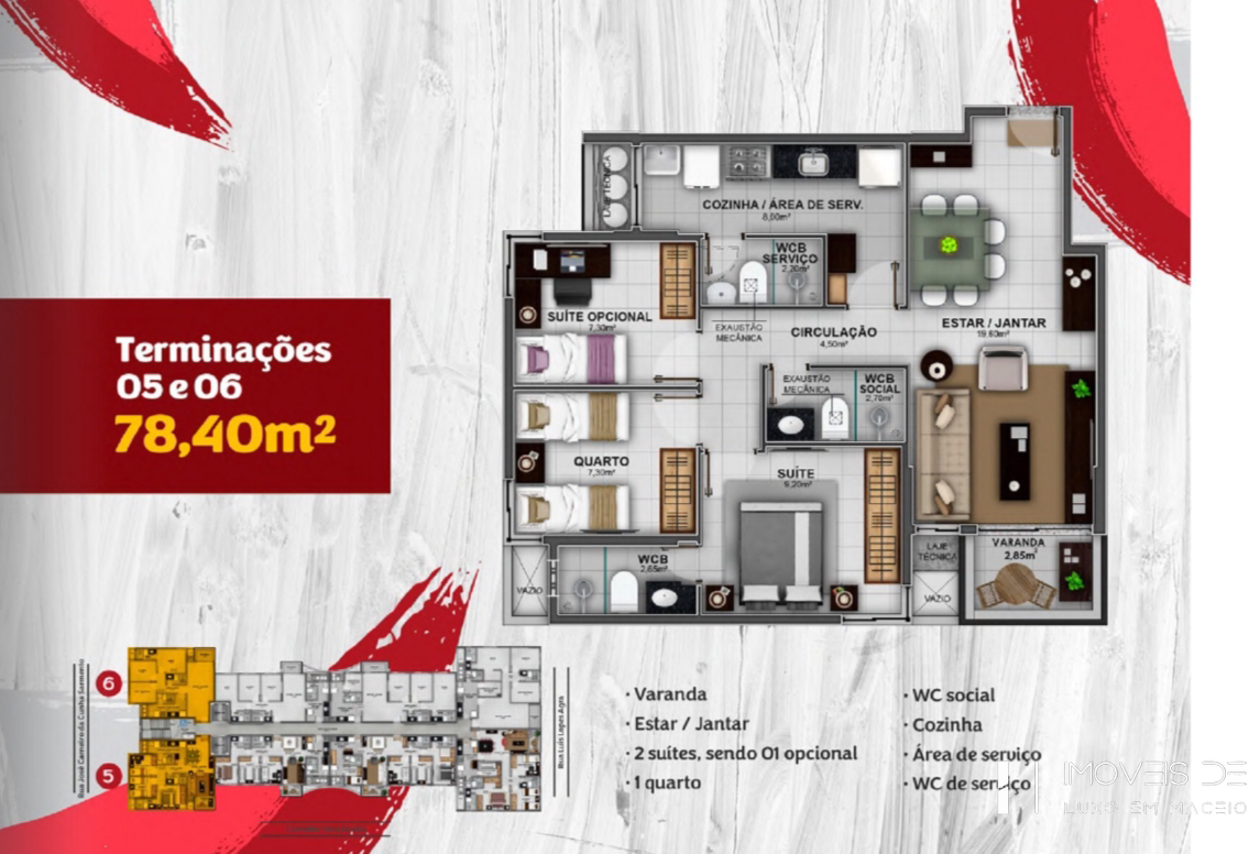 Apartamento à venda com 3 quartos, 91m² - Foto 35