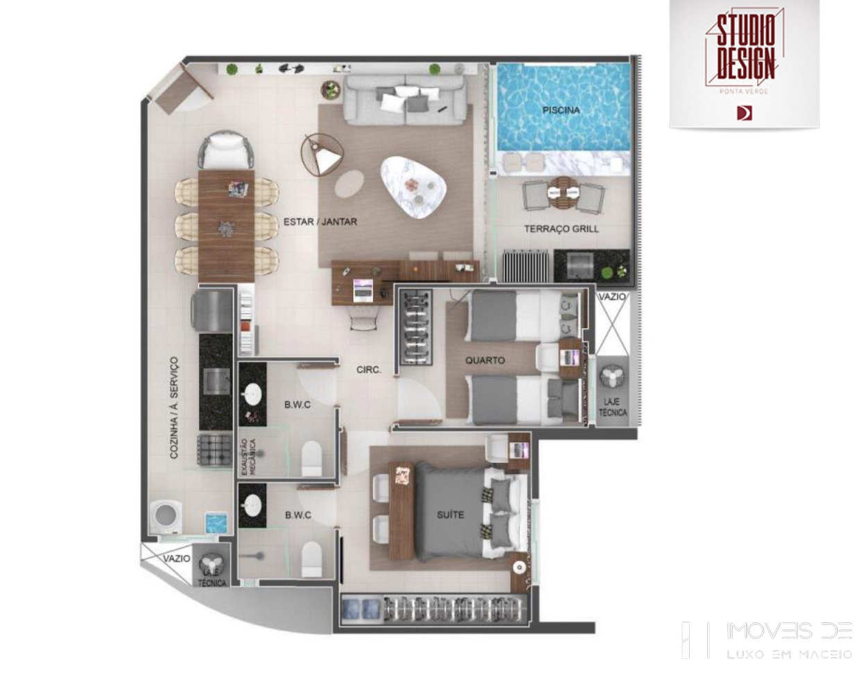 Apartamento à venda com 1 quarto, 40m² - Foto 21