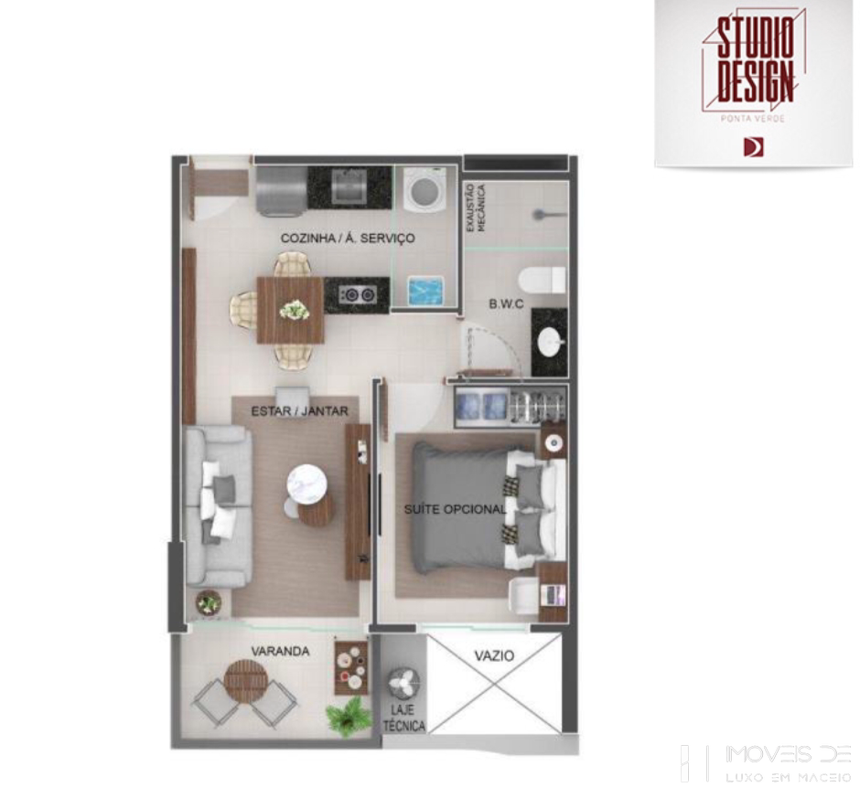 Apartamento à venda com 1 quarto, 40m² - Foto 17