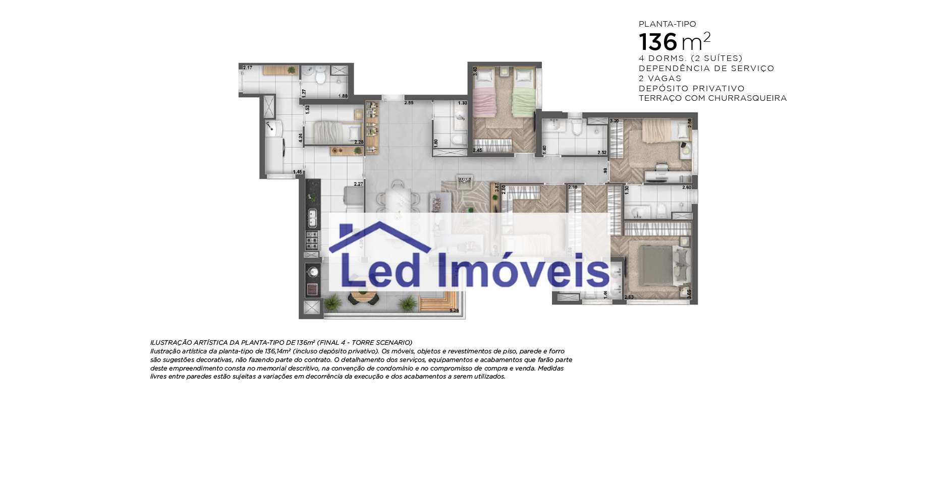 Apartamento à venda com 4 quartos, 136m² - Foto 29