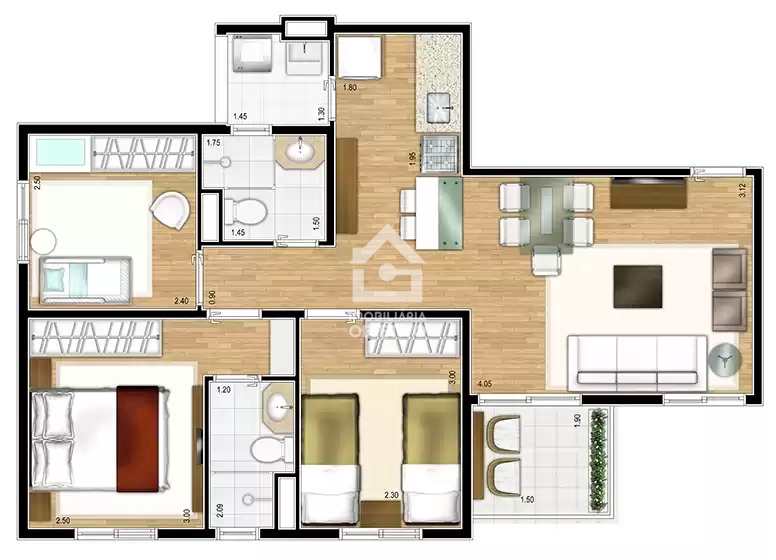 Apartamento à venda e aluguel com 3 quartos, 62m² - Foto 23