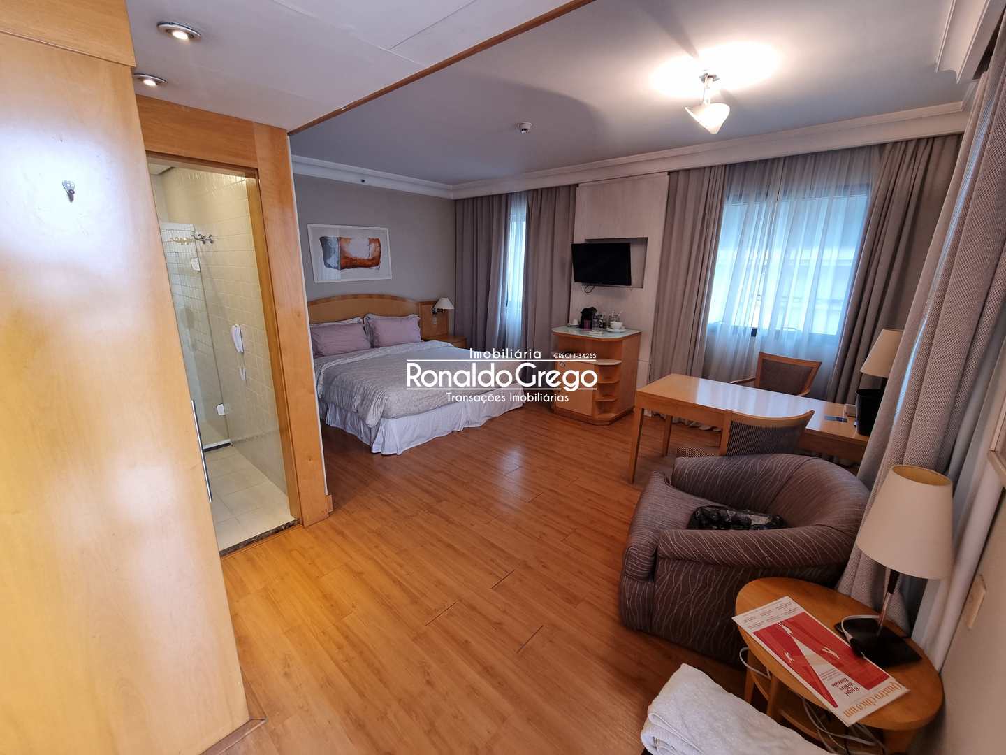 Flat/Apart Hotel à venda com 1 quarto, 60m² - Foto 1