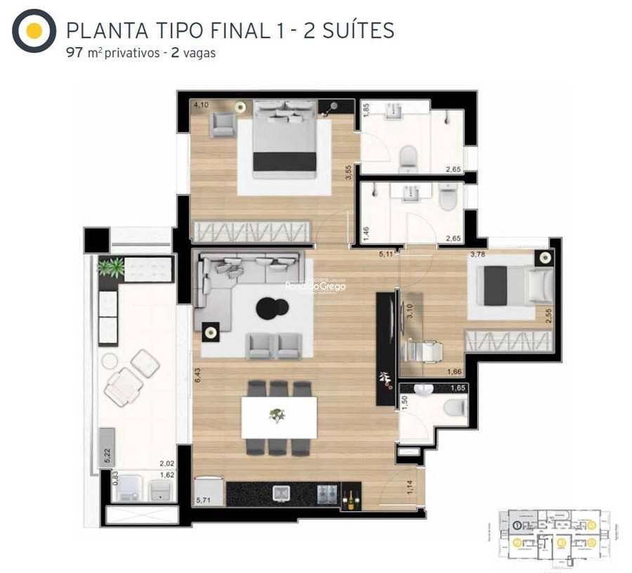 Apartamento à venda com 1 quarto, 62m² - Foto 56